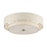 Livex Monroe 5Lt 9.5" Semi-Flush, Brass/Oatmeal/White