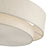 Livex Monroe 5Lt 9.5" Semi-Flush, Brass/Oatmeal/White