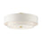 Livex Meridian 5 Light Semi Flush Mount, Brass
