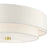 Livex Meridian 5 Light Semi Flush Mount, Brass