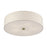 Livex Monroe 5Lt 9" Semi-Flush, Brass/Oatmeal/White