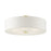 Livex Meridian 5 Light Semi Flush Mount, Satin Brass