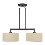 Livex Bellingham 2Lt Large Chandelier, Bronze/Parchment Hardback - 52262-07