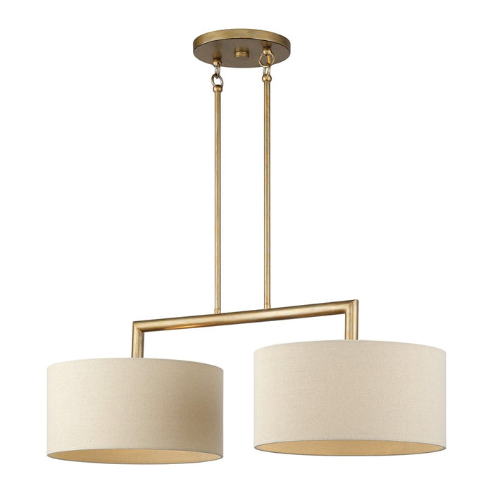 Livex Bellingham 2Lt Large Chandelier, Gold/Parchment Hardback