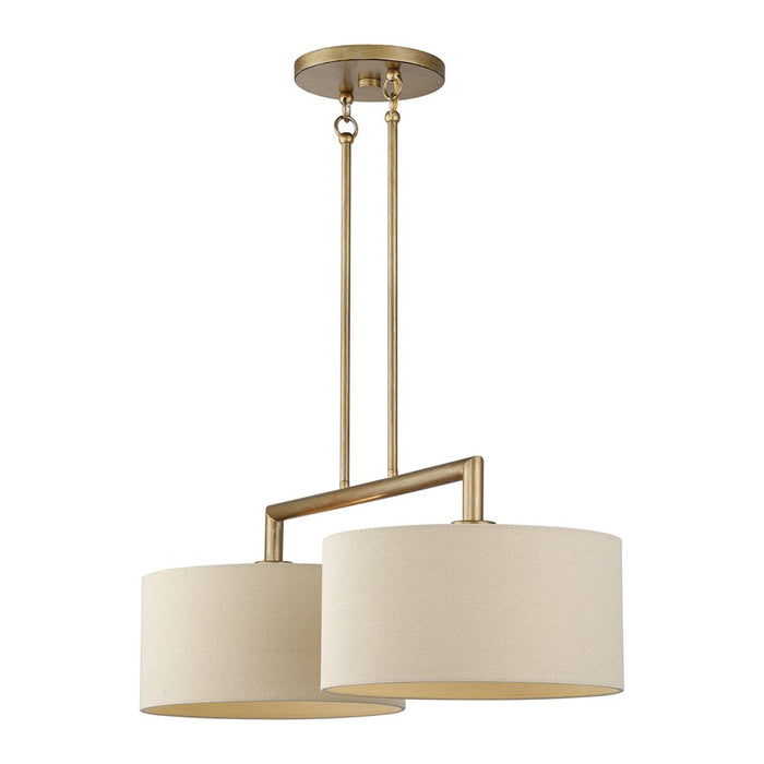 Livex Bellingham 2Lt Large Chandelier, Gold/Parchment Hardback