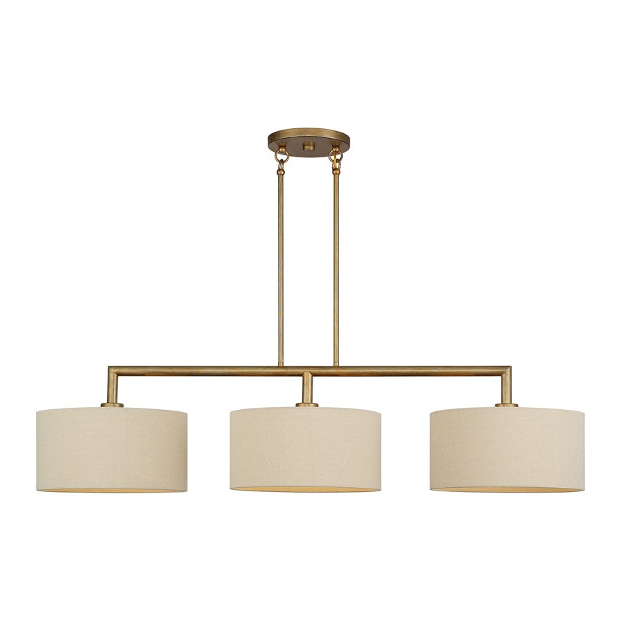 Livex Bellingham 3Lt Extra Large Chandelier, Gold/Parchment Hardback - 52263-48