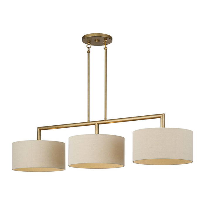 Livex Bellingham 3Lt Extra Large Chandelier, Gold/Parchment Hardback