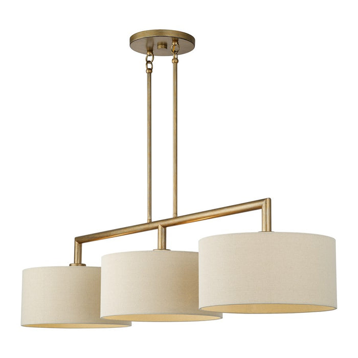 Livex Bellingham 3Lt Extra Large Chandelier, Gold/Parchment Hardback