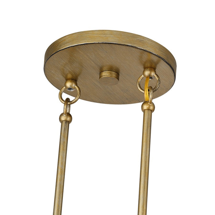 Livex Bellingham 3Lt Extra Large Chandelier, Gold/Parchment Hardback