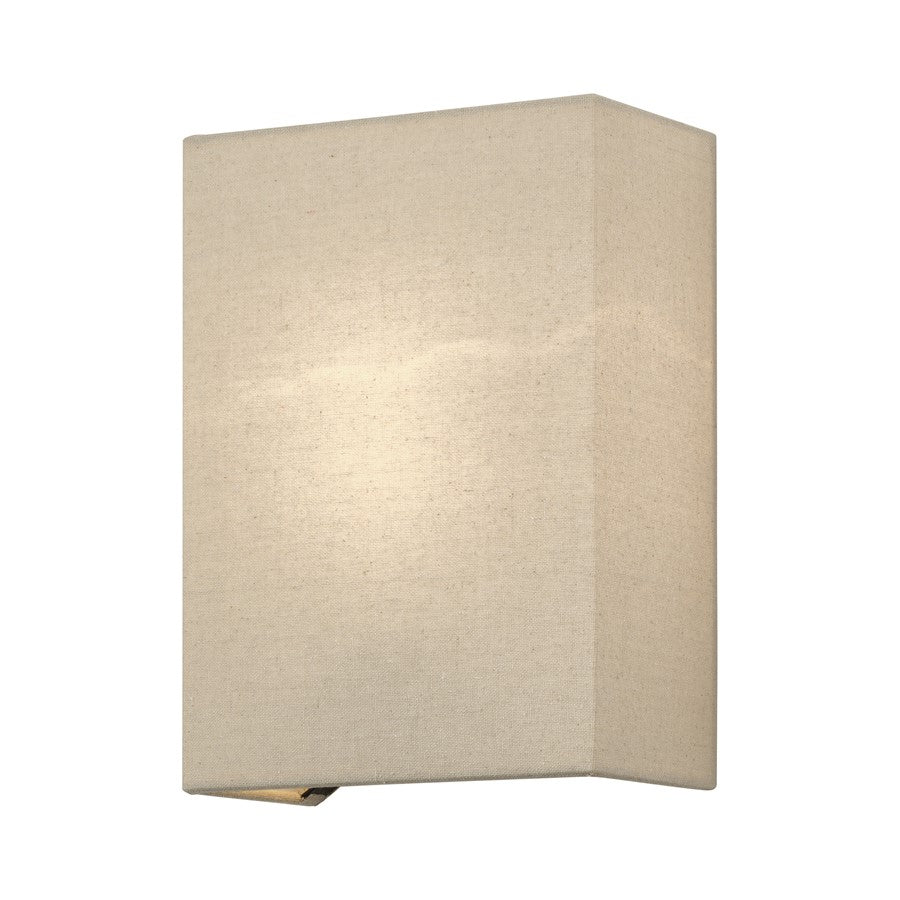 Livex Summit 1Lt ADA Sconce, Bronze/Parchment Hardback/White - 52270-07