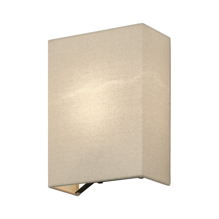 Livex Summit 1Lt ADA Sconce, Bronze/Parchment Hardback/White