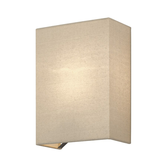 Livex Summit 1Lt ADA Sconce, Bronze/Parchment Hardback/White