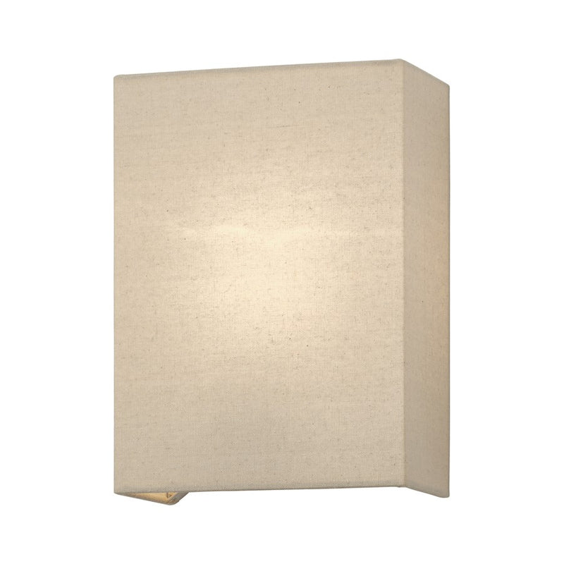 Livex Summit 1Lt ADA Sconce, Gold/Parchment Hardback/White