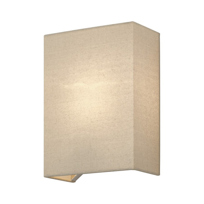 Livex Summit 1Lt ADA Sconce, Gold/Parchment Hardback/White