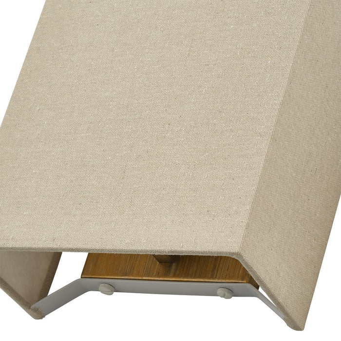 Livex Summit 1Lt ADA Sconce, Gold/Parchment Hardback/White