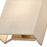 Livex Summit 1Lt ADA Sconce, Gold/Parchment Hardback/White