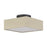 Livex Summit 4Lt Large Semi-Flush, Bronze/Parchment Hardback/White