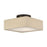 Livex Summit 4Lt Large Semi-Flush, Bronze/Parchment Hardback/White