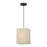 Livex Summit 1Lt Pendant, Bronze/Parchment Hardback/White
