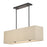 Livex Summit 4Lt Large Chandelier, Bronze/Parchment Hardback/White
