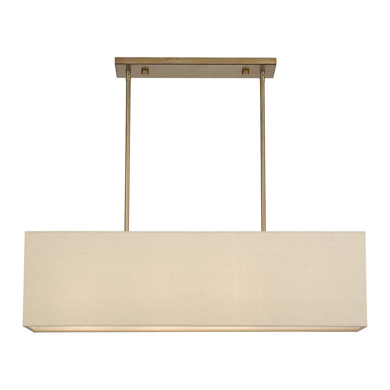 Livex Summit 4Lt Large Chandelier, Gold/Parchment Hardback/White - 52276-48