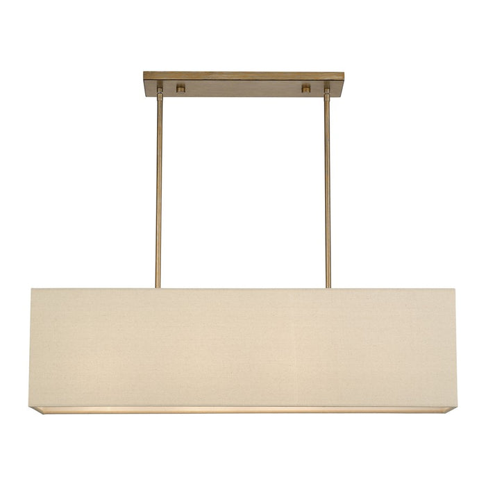 Livex Summit 4Lt Large Chandelier, Gold/Parchment Hardback/White - 52276-48