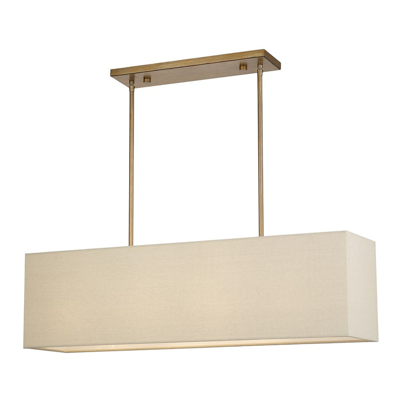 Livex Summit 4Lt Large Chandelier, Gold/Parchment Hardback/White