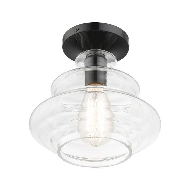 Livex Everett 1 Light Semi-Flush Mount