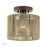 Livex Acordia 1Lt Small Semi-Flush, Bronze/Gold Polyester - 53141-92