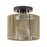 Livex Acordia 1Lt Small Semi-Flush, Bronze/Gold Polyester