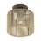 Livex Acordia 1Lt Small Semi-Flush, Bronze/Gold Polyester