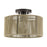 Livex Acordia 1Lt Medium Semi-Flush, Bronze/Gold Polyester