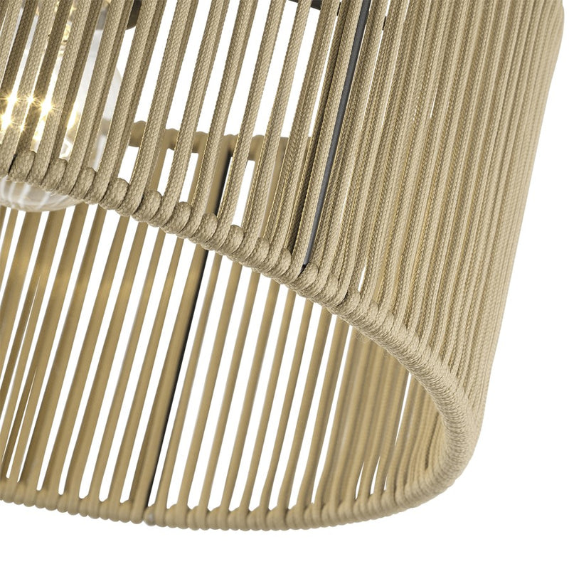 Livex Acordia 1Lt Medium Semi-Flush, Bronze/Gold Polyester