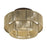 Livex Acordia 3Lt Large 9" Semi-Flush, Bronze/Gold Polyester
