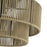 Livex Acordia 3Lt Large 9" Semi-Flush, Bronze/Gold Polyester