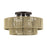 Livex Acordia 3Lt Large 10" Semi-Flush, Bronze/Gold Polyester