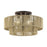 Livex Acordia 3Lt Large 10" Semi-Flush, Bronze/Gold Polyester