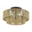 Livex Acordia 3Lt Large 10" Semi-Flush, Bronze/Gold Polyester