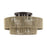 Livex Acordia 4Lt Extra Large Semi-Flush, Bronze/Gold Polyester