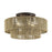 Livex Acordia 4Lt Extra Large Semi-Flush, Bronze/Gold Polyester