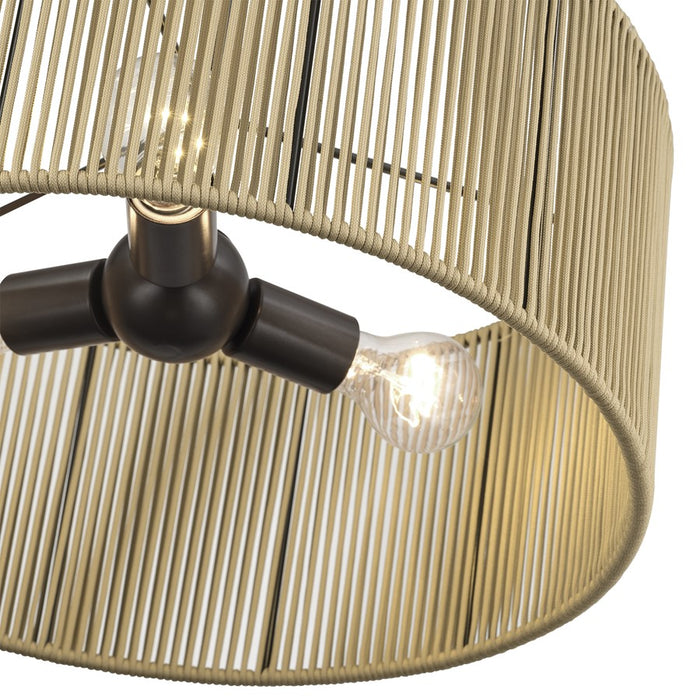 Livex Acordia 3Lt Pendant Chandelier, Bronze/Venetian Gold Polyester