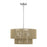 Livex Acordia 4Lt Pendant Chandelier, Painted Nickel/Gold Polyester