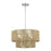 Livex Acordia 4Lt Pendant Chandelier, Painted Nickel/Gold Polyester