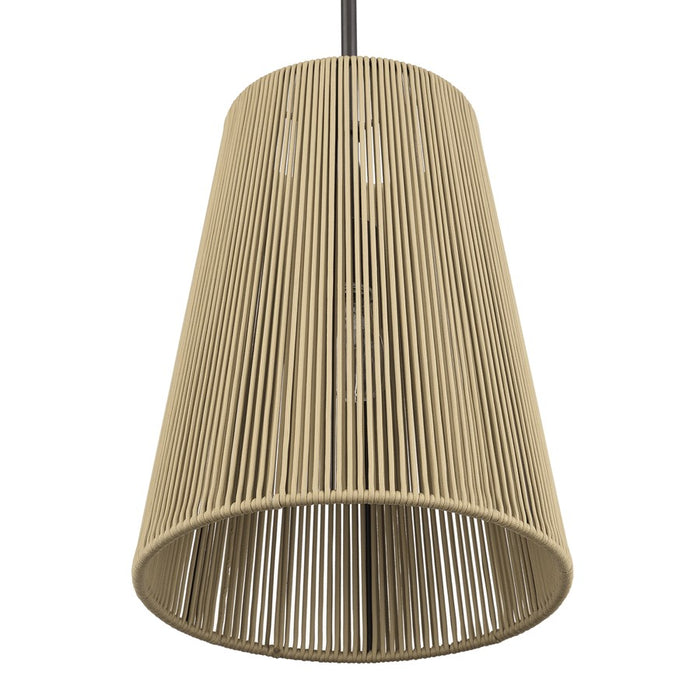 Livex Florell 1Lt 12" Dia Pendant, Bronze/Venetian Gold Polyester