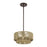 Livex Florell 1Lt 13" Dia Pendant, Bronze/Venetian Gold Polyester