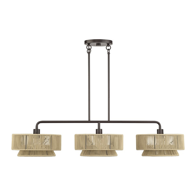Livex Florell 3Lt Extra Large Chandelier, Bronze/Gold Polyester