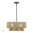 Livex Florell 4Lt Pendant Chandelier, Bronze/Venetian Gold Polyester - 53164-92