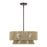 Livex Florell 4Lt Pendant Chandelier, Bronze/Venetian Gold Polyester