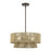 Livex Florell 4Lt Pendant Chandelier, Bronze/Venetian Gold Polyester