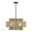 Livex Florell 5Lt Pendant Chandelier, Bronze/Venetian Gold Polyester - 53165-92